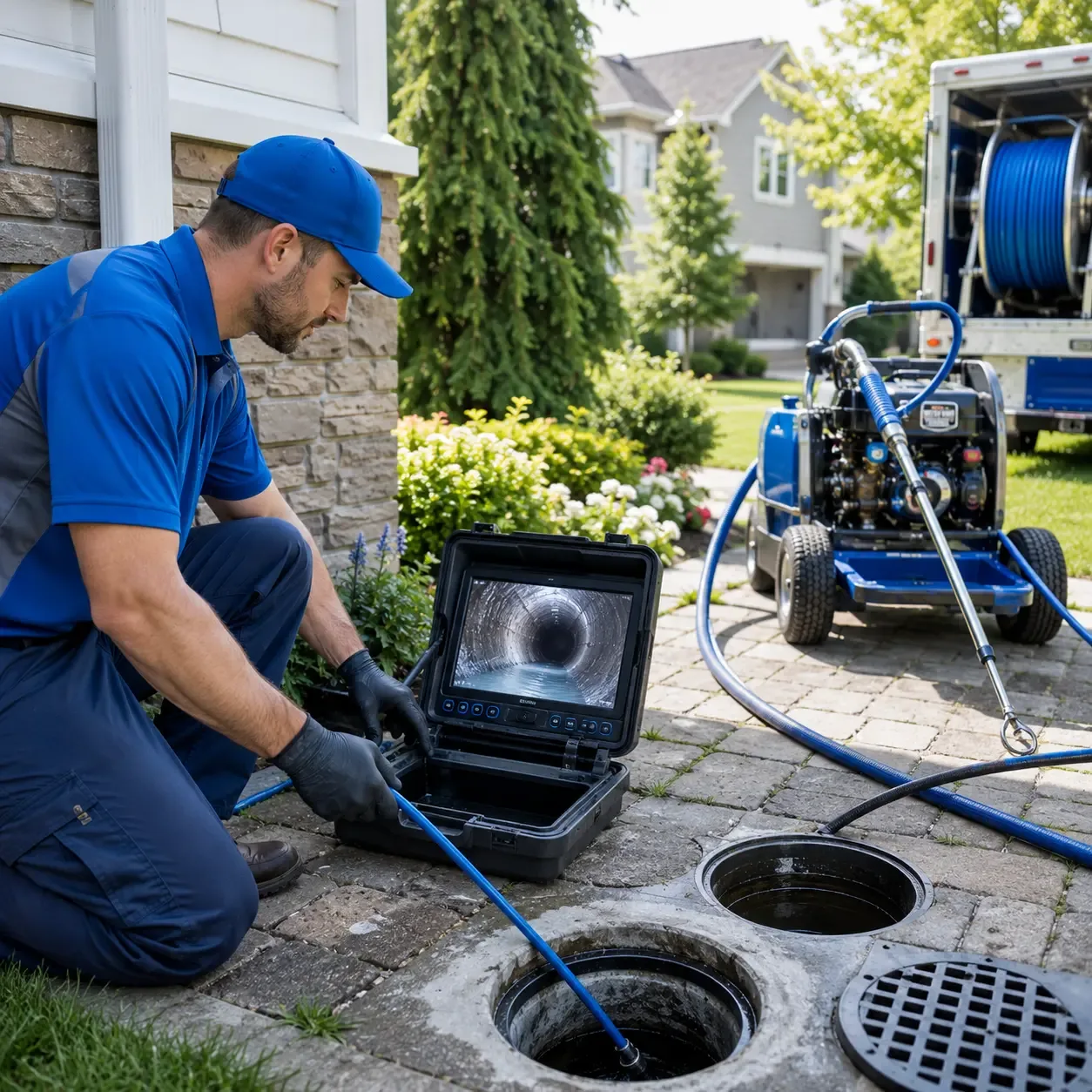 Outdoor drain cleaning professionals serving Long Pond, PA